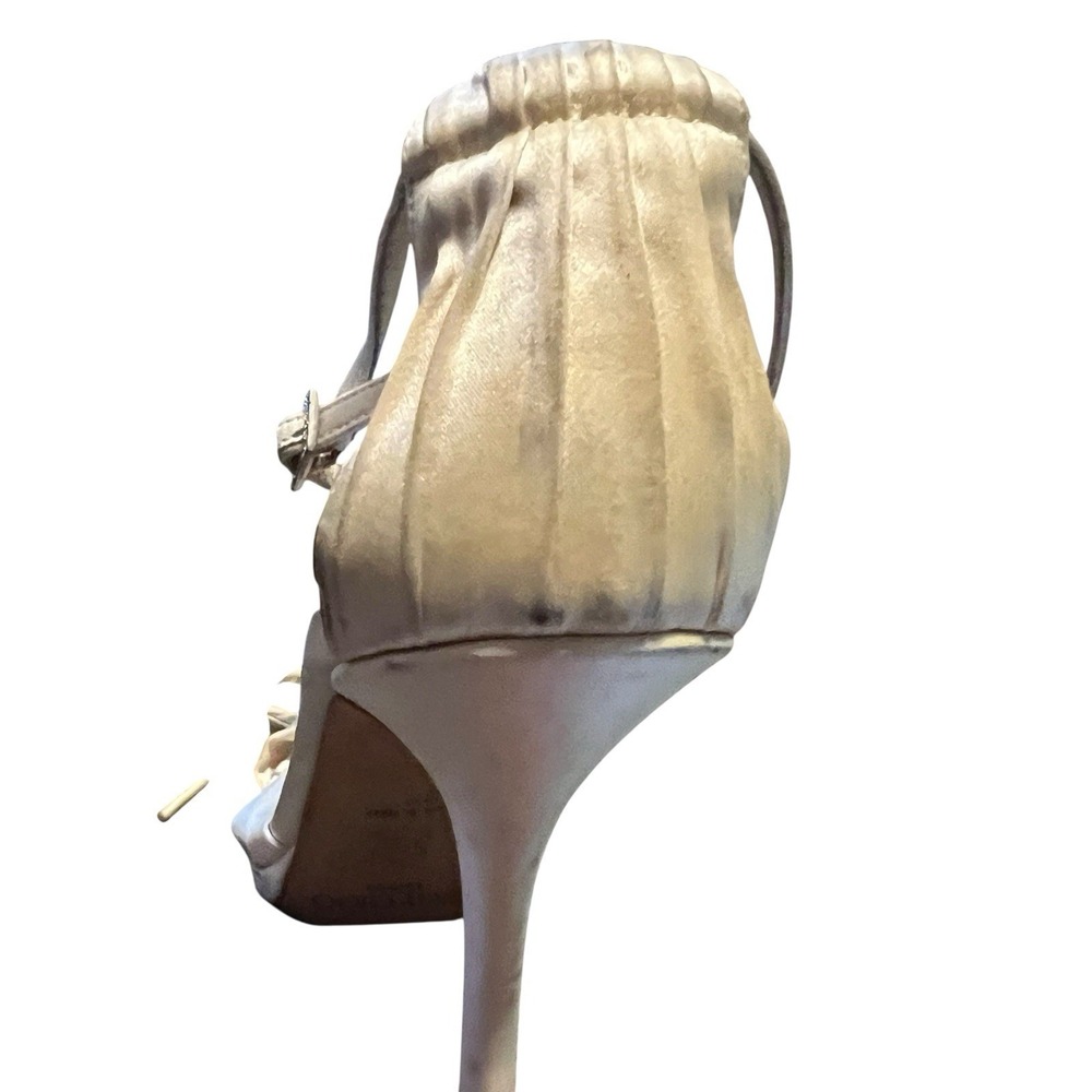 JIMMY CHOO Satin Sandals Wedding Shoes Sandals 39 $1,095 - Picture 12 of 14